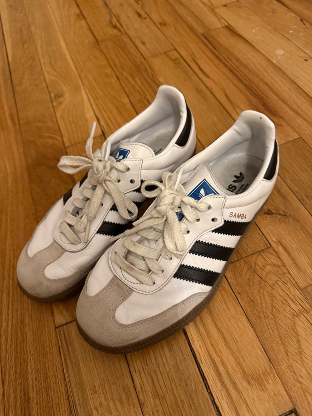 adidas Samba White Black and Gum Low-Top Sneakers